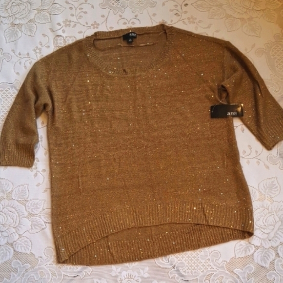 ANA Sequin High/Low Sweater,sz XL - Picture 1 of 7